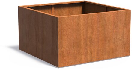 Cortenstaal plantenbak CARREZ 140x140x80cm.