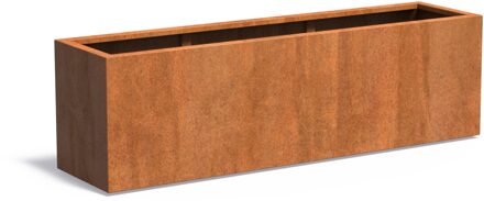Cortenstaal plantenbak CARREZ 200x50x60cm.