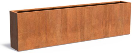 Cortenstaal plantenbak CARREZ 300x40x80cm.