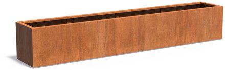Cortenstaal plantenbak CARREZ 300x50x50cm.