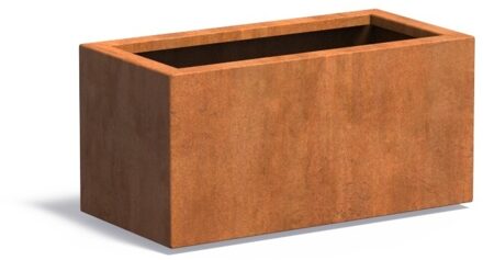 Cortenstaal plantenbak CARREZ 80x40x40cm.