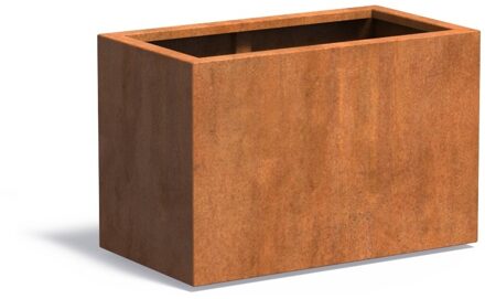 Cortenstaal plantenbak CARREZ 90x50x60cm.