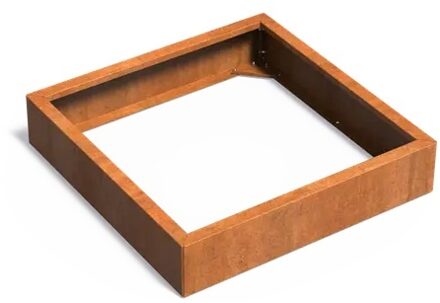 Cortenstaal plantenbak CARREZ Connect 100x100x20cm.