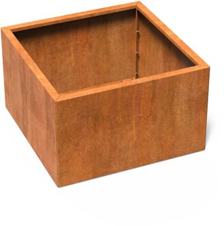 Cortenstaal plantenbak CARREZ Connect 100x100x60cm.