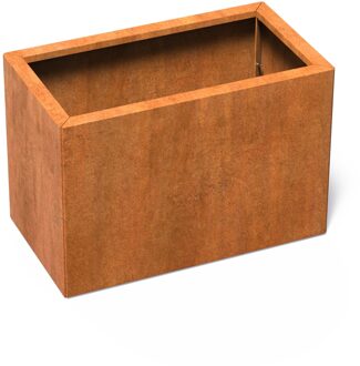 Cortenstaal plantenbak CARREZ Connect 100x50x60cm.