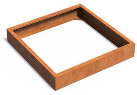 Cortenstaal plantenbak CARREZ Connect 120x120x20cm.