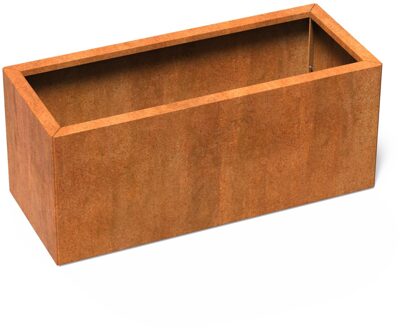 Cortenstaal plantenbak CARREZ Connect 120x50x50cm.