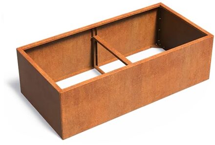 Cortenstaal plantenbak CARREZ Connect 200x100x60cm.