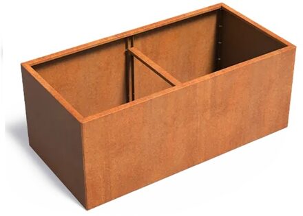 Cortenstaal plantenbak CARREZ Connect 200x100x80cm.
