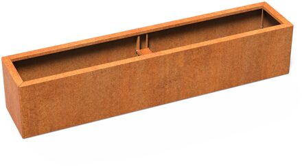 Cortenstaal plantenbak CARREZ Connect 200x40x40cm.