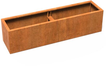 Cortenstaal plantenbak CARREZ Connect 200x50x50cm.