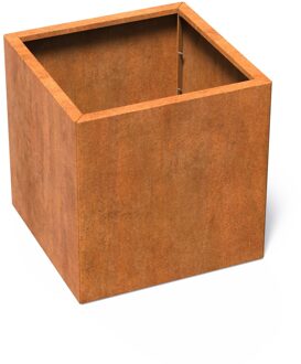 Cortenstaal plantenbak CARREZ Connect 80x80x80cm.