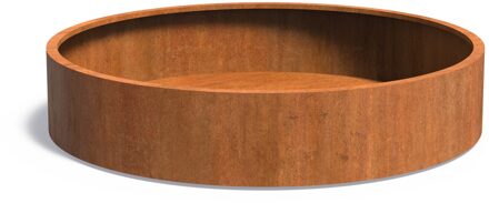 Cortenstaal plantenbak CIRCUM 200x40cm.