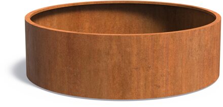 Cortenstaal plantenbak CIRCUM 200x60cm.