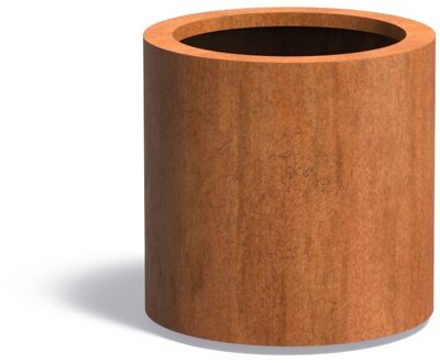 Cortenstaal plantenbak CIRCUM 50x50cm.