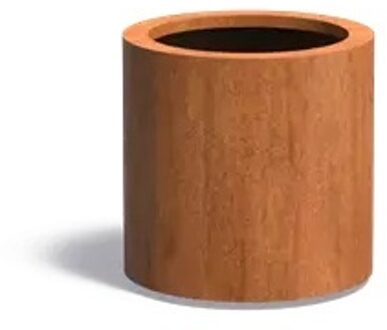 Cortenstaal plantenbak CIRCUM 50x50cm.