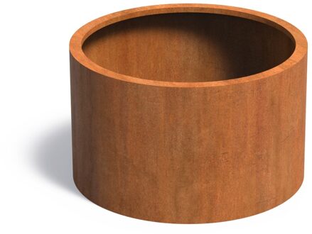 Cortenstaal plantenbak CIRCUM zonder bodem 100x60cm.