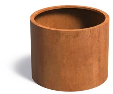 Cortenstaal plantenbak CIRCUM zonder bodem 100x80cm.