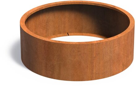 Cortenstaal plantenbak CIRCUM zonder bodem 120x40cm.