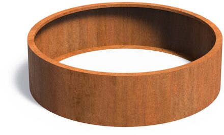 Cortenstaal plantenbak CIRCUM zonder bodem 150x40cm.