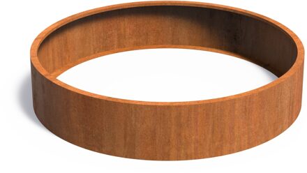 Cortenstaal plantenbak CIRCUM zonder bodem 200x40cm.