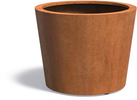 Cortenstaal plantenbak CONIC 100x80cm.