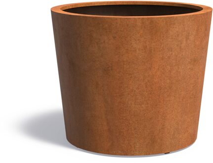 Cortenstaal plantenbak CONIC 120x100cm.