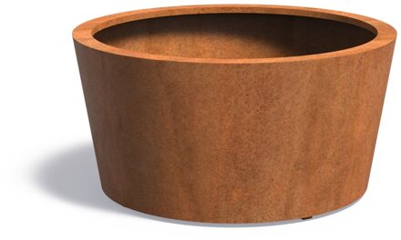 Cortenstaal plantenbak CONIC 120x60cm.