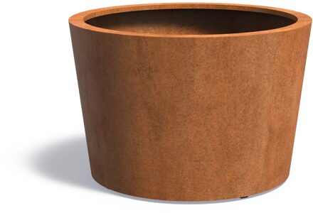 Cortenstaal plantenbak CONIC 120x80cm.