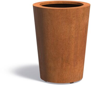 Cortenstaal plantenbak CONIC 60x80cm.