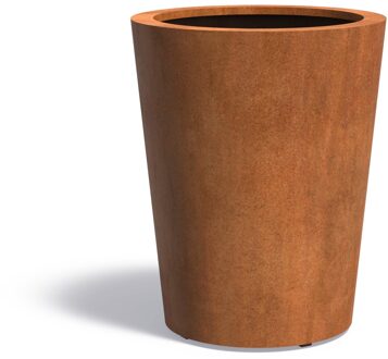 Cortenstaal plantenbak CONIC 80x100cm.