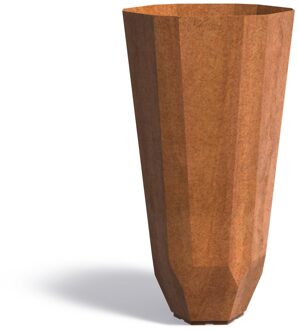 Cortenstaal plantenbak Facet 60x120cm.