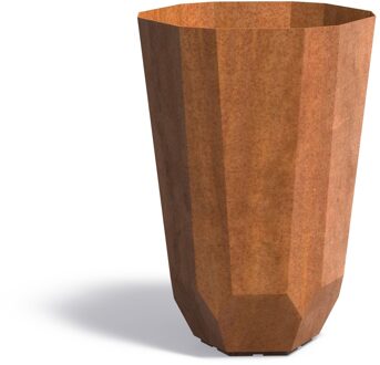 Cortenstaal plantenbak Facet 65x100cm.