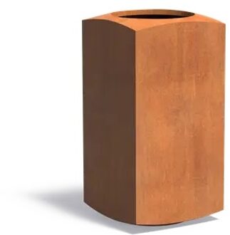 Cortenstaal plantenbak NOOA 50x50x100cm.