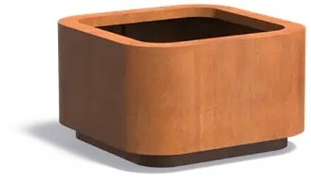 Cortenstaal plantenbak ROHIN 100x100x60cm.
