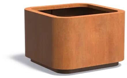 Cortenstaal plantenbak ROHIN 120x120x80cm.