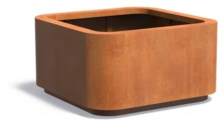 Cortenstaal plantenbak ROHIN 150x150x80cm.
