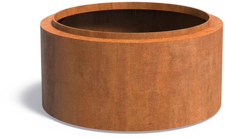 Cortenstaal plantenbak Topic 120x60cm.