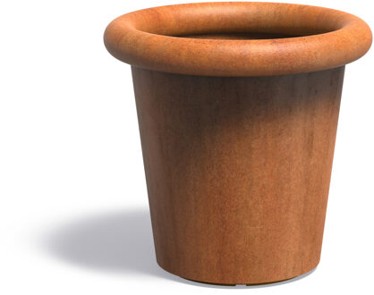 Cortenstaal plantenbak Tube 80x75cm.