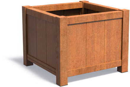 Cortenstaal plantenbak York 100x100x80cm.