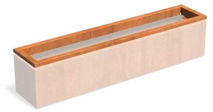Cortenstaal rand CARREZ in-lite ready 200x40cm.