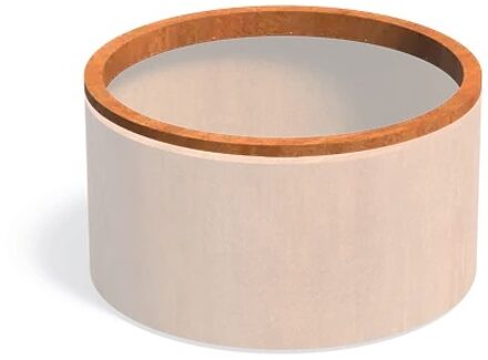 Cortenstaal rand CIRCUM in-lite ready 120x9cm.