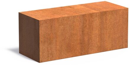 Cortenstaal sokkel 100x40x40cm.