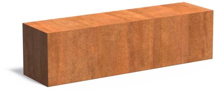Cortenstaal sokkel 150x40x40cm.