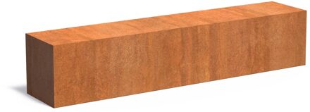 Cortenstaal sokkel 200x40x40cm.