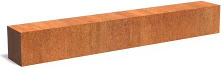 Cortenstaal sokkel 300x40x40cm.