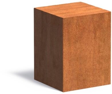 Cortenstaal sokkel 30x30x40cm.