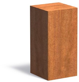 Cortenstaal sokkel 30x30x60cm.