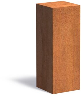 Cortenstaal sokkel 30x30x80cm.