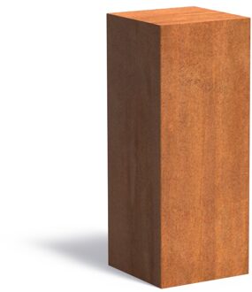 Cortenstaal sokkel 40x40x100cm.